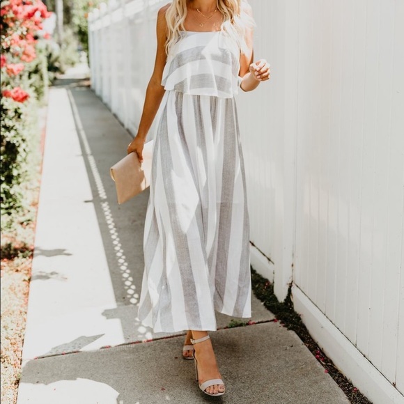 Vici Dresses & Skirts - NWT Vici Charleston Striped Maxi Dress